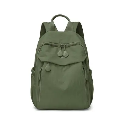High-Quality Women's Backpack 2026 New Style Female Dual-Strap Backpack Casual Multi-Pocket Travel School Bag Simple Lightweight Nylon - 9