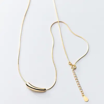 925er Sterlingsilber Halskette für Damen minimalistisch