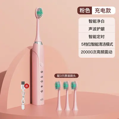 Sonic Rechargeable Waterproof Electric Toothbrush - 12