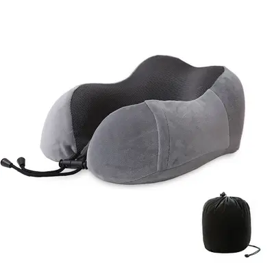 Memory Foam U-Shaped Neck Pillow, Portable Travel - 11