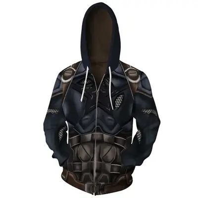 Erkek kapüşonlu sweatshirt, 3D dijital baskılı - 10