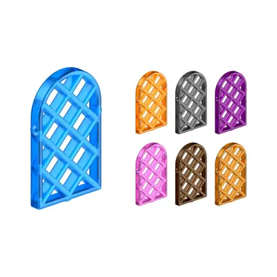 Qunlong Small Building Blocks Compatible with 30046, Diamond Lattice Window Glass Part