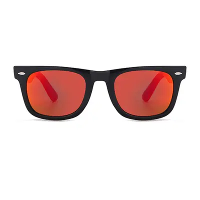 Glass Lens Square Frame Sunglasses Model 2140 - 12