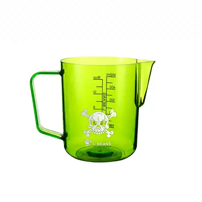 Acryl-Latte-Art-Tasse mit skaliertem Milchkännchen, 600 ml - 10