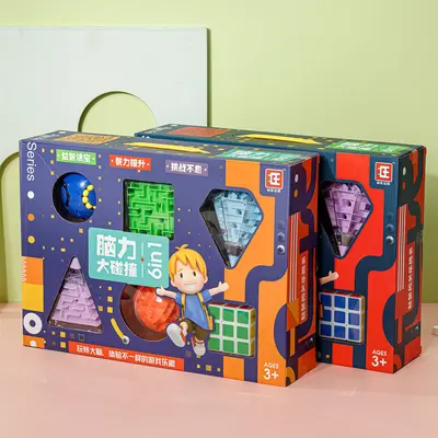 Six-Piece Magic Cube and Bead Educational Toy Set in Gift Box
