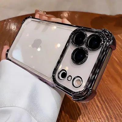适用苹果17手机壳四角防摔气囊 iPhone 17 Pro电镀保护套厂家直销 - 13