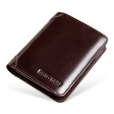 Gerçek Deri Erkek Cüzdanı, Ultra İnce, RFID Korumalı, Dikey Kartlık - 6