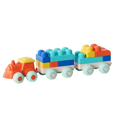 Soft Rubber Building Blocks, Large Pieces, Ages 3-6 - 6