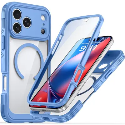Transparent Magnetic Shockproof Case for iPhone 17 Pro Max and 18 Pro Max - 8