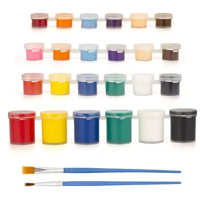 12-Color Acrylic Paint Set for Children, 6-Piece Painting Set