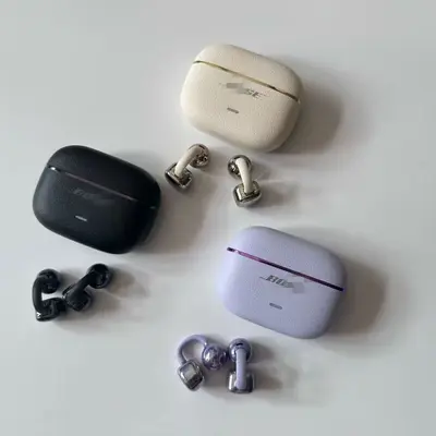 Ultra610 Bluetooth-Ohrclip-Kopfhörer im Leder-Design, halboffen, Sport, mit Rauschunterdrü
