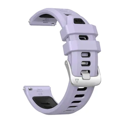 Garmin Forerunner 265S, Venu 2S/3S için 18mm silikon kordon, üçgen gümüş toka - 13