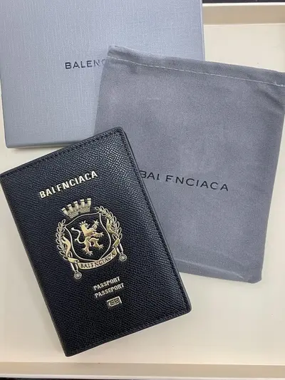 Passport wallet, genuine leather, first layer cowhide, card holder