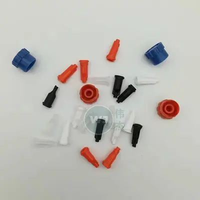 Glue Dispensing Barrel Plastic Plug with External Thread, Various Colors and Models - 3