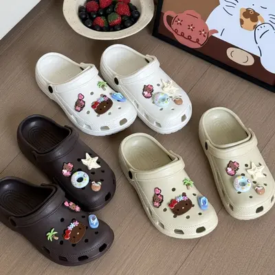 2.5cm Arch Hole Clog Women Thick Sole EVA Sandal
