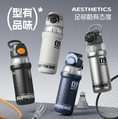 316 Stainless Steel Insulated Water Bottle with Handle, Large Capacity - 1