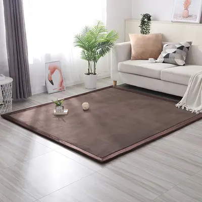 2 cm Kalınlıkta Mercan Polarlı Tatami Yer Matı, Yatak Kenarı Halısı - 7
