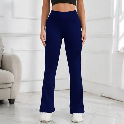 Lift Hip Peach Butt Yoga Flared Pants, High Waist Quick-Dry Fitness Pants for Women - 8