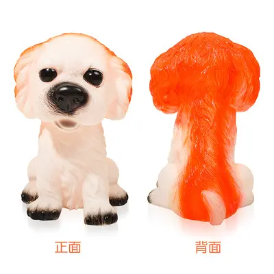 Realistisches Hundespielzeug aus Vinyl mit Quietscher
