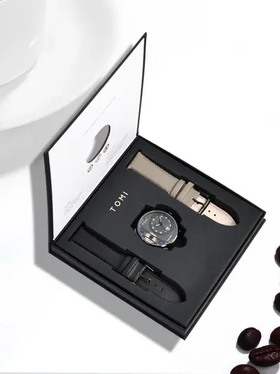 TOMI Watch Non-mechanical Simple Fashion Gift Box Business Men's Watch Manufacturer Drop Shipping Fashion Belt Men's Watch - 7