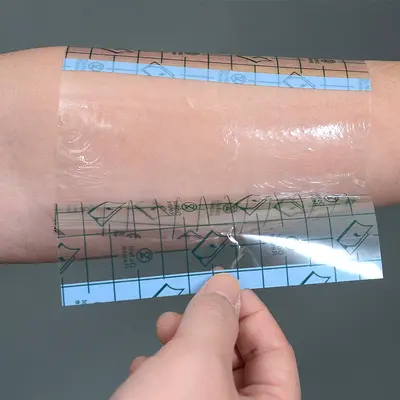 Waterproof Transparent PU Film Fixing Patch, TPU Shower Patch, Self-Adhesive
