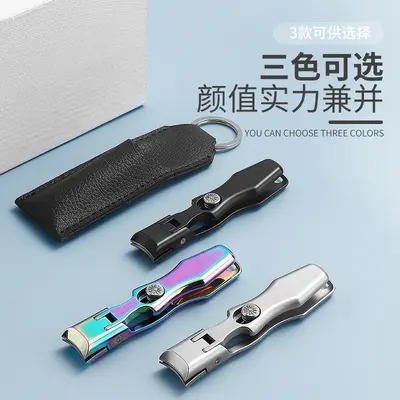 Nail clippers stainless steel, wide-opening