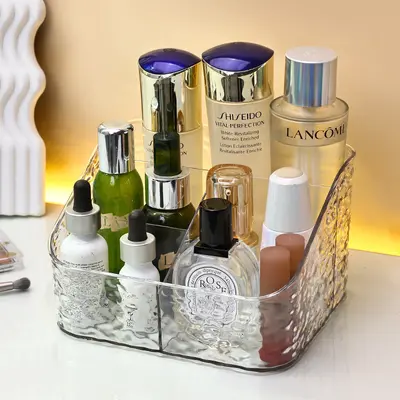 Cosmetic storage box acrylic transparent desktop - 5
