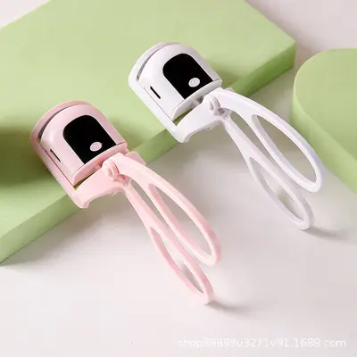 Rechargeable Heated Electric Eyelash Curler with LCD Temperature Display