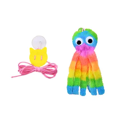 Plush Cat Teaser Wand for Self-Play - 9