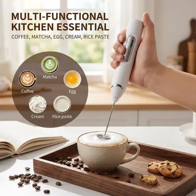 Elektrischer Milchaufschäumer, Heimkaffee-Milchaufschäumer, Milchmischer, Milchaufschäumer und Eierschneebesen, grenzüberschreitendes Bestseller-Produkt.