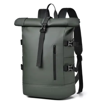 Retro Large-Capacity Men's Backpack with Laptop Compartment - 9