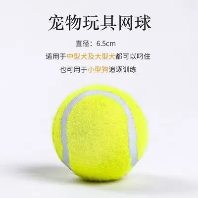 Köpek oyuncağı elastik tenis topu, büyük, orta ve küçük boy, kauçuk - 3