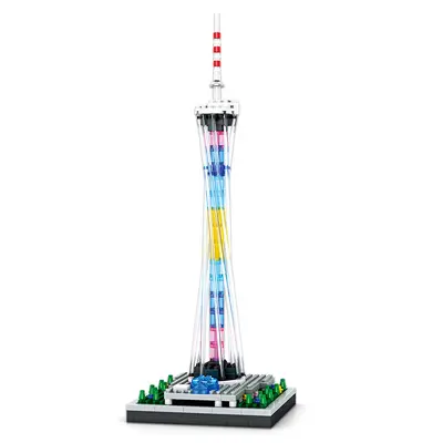 Yuantai Micro Particle Building Blocks, Guangzhou Sacred Heart Cathedral Model - 5