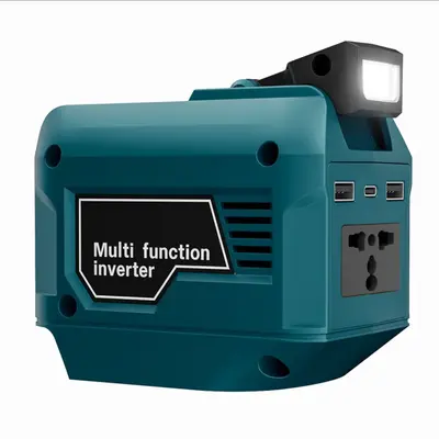 250W Araç Tipi İnvertör, Milwaukee, DeWalt, Makita 18V-20V Pil Uyumlu, 110V/220V - 12