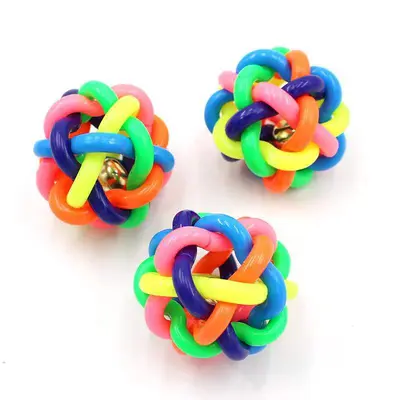 Rubber Squeaky Dog Toy, Bite-Resistant, for Small and Medium Dogs - 12