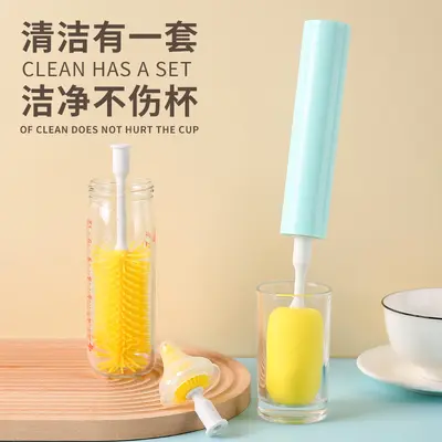 Electric Detachable Sponge Brush Head, Thermos Cup Cleaning Brush - 4