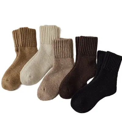 Women's Thick Terry Socks, Warm Fleece-Lined, Sleep Socks - 12