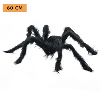Halloween Realistic Large Spider and Spider Web Decoration Set - 11