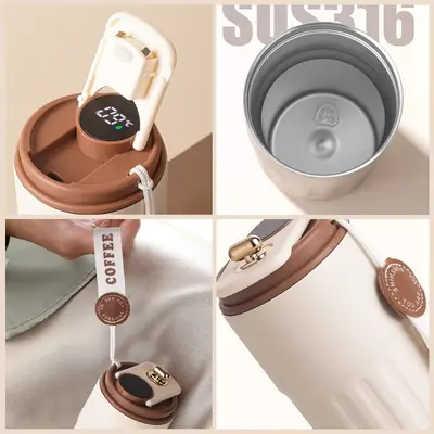 316 Stainless Steel Thermos Mug with Smart Temperature Display - 5