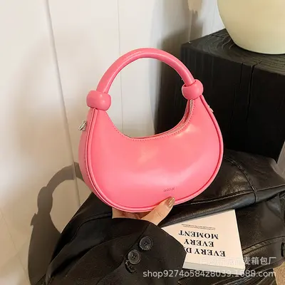 French Style Women's Dumpling Shoulder Bag - 9