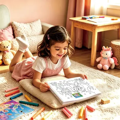 Prinzessinnen-Stickerbuch und Malbuch für Kinder, 600 Sticker, 3-8 Jahre, CPC-zertifiziert