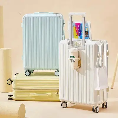 Neuer Koffer mit universellen Rollen, Reisekoffer, Koffer für Jungen und Mädchen, Schülerkoffer, modischer Koffer mit großer Kapazität, Zahlenkombinationsschloss
