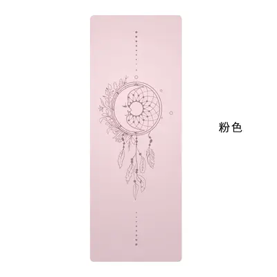 PU Rubber Yoga Mat, Natural Rubber, Non-Slip with Alignment Lines - 8