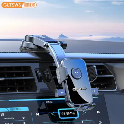 Car Phone Holder with Large Suction Cup, Rotatable, Anti-Vibration, Universal - 8