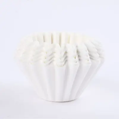 Bowl-Shaped Drip Coffee Filter Paper Unbleached Wood Pulp - 8