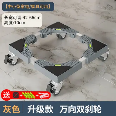 Washing machine mobile base stand with universal wheels and shock resistance - 12