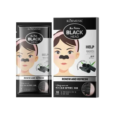 KORMESIC Bamboo Charcoal Nose Strips for Blackhead Absorption - 7
