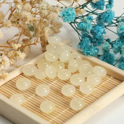 5x8 mm Abacus Bead, Imitation Jade, Flat Spacer Bead - 11