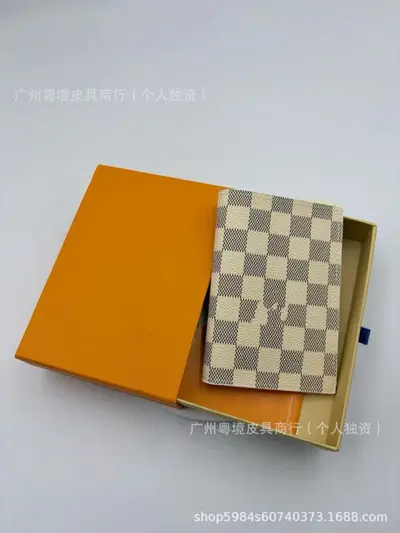 Pasaport cüzdanı vintage monogram çok kartlı belge organizer