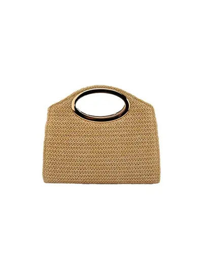 Abendtasche mit Ringgriff, modische Partytasche - 4